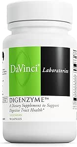 DAVINCI Laboratories - Digenzyme - Un suplemento dietético de apoyo Salud de la Tracto Digestivo - Sin gluten, Libre de Soy - 90 cápsulas vegetarianas
