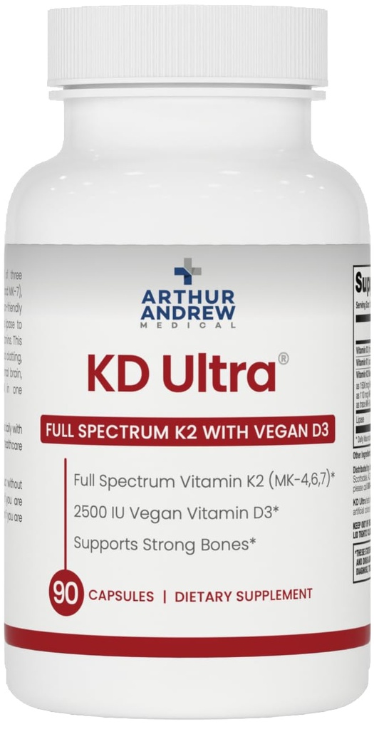 Arthur Andrew Medical, KD Ultra, Inmunity, Heart and Bone Health, 90 cápsulas