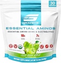 Granite Essential Amino Acids Powder, Green Apple Flavor, with 10g EAAs and 7g BCAAs, Supports Muscle Recovery & Growth, Soy-Free, Gluten-Free (30 Servings)