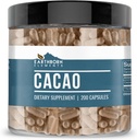 Elementos tercos Cacao (Cocoa) 200 cápsulas, puras " no diluidas, sin aditivos
