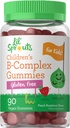 Los niños de Carlyle B Complejo Gummies Silencio 90 Conde ← Peach Raspberry Flavor ← No GMO, Gluten Free & Vegan Suplemento Silencio Lil' Sprouts
