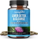 Liver Detox &amp; Cleanse - 28-in-1 Liver Repair &amp; Support Supplement for Men &amp; Women with Milk Thistle, Apple Cider Vinegar, Dandelion Root Extract & Artichoke Extract - Non-GMO, 60 cápsulas