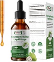 Soursop Graviola Liquid Drop, High Absorption Form Soursop Leaves & Fruit Complex, for Cell Regeneration &amp; Immune Support " Digestive Bitters - Vegan Sour SOP Bitters Liquid - 2 Fl oz