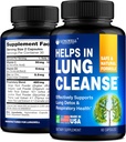 Quit Smoking Aid for Lung Cleanse & Health - Made in USA - Lung Detox with Licorice Root, Ginger & Nettle Root, Green Tea, Thyme & Oregano Leaves for Lung Clear Support & Stress Relief - 60 Capsules