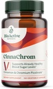 BioActive Nutrients CinnaChrom Suplemento dietético — Chromium Picolinate, Cinnamon Capsules — Ingredientes naturales para la salud general — Suplemento vegetal, sin gluten, 120 cápsulas