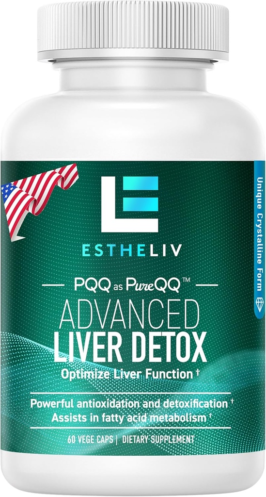 Liver Cleanse Detox " Repair PQ + Inositol Formula, Actualizado V2.0 (Non Milk Thistle Suplemento y Artichoke Extracto), para la salud del hígado y el hígado Detox, Renew Liver Support
