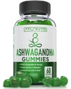 Atlantis Nutrición Ashwagandha Gummies - 1500 MG Por Serving - Promueve la calma, mejora el humor, aumenta los niveles de energía " fortalece el sistema inmunológico - Formulado con vitamina D " Zinc - Vegan tención 60 Conde