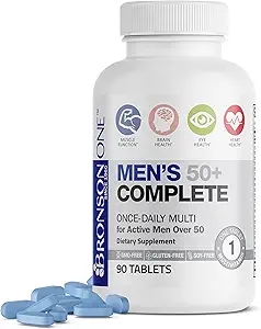 Bronson ONE Daily Mens 50+ Complete Multivitamin Multimineral, 90 Tablets