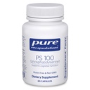 Encapsulaciones puras PS 100 ← Phosphatidylserine Amino Acid Suplemento para el cerebro y la memoria* ← 60 cápsulas