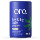 Ora Organic Greens Powder - Vegan, Gluten-Free, Organic Super Greens Drink for Energy and Detox TEN Antioxidants & Adaptogenic Herbs TEN 20+ Superfood Greens Blend - Citrus Flavor, 30 Servings