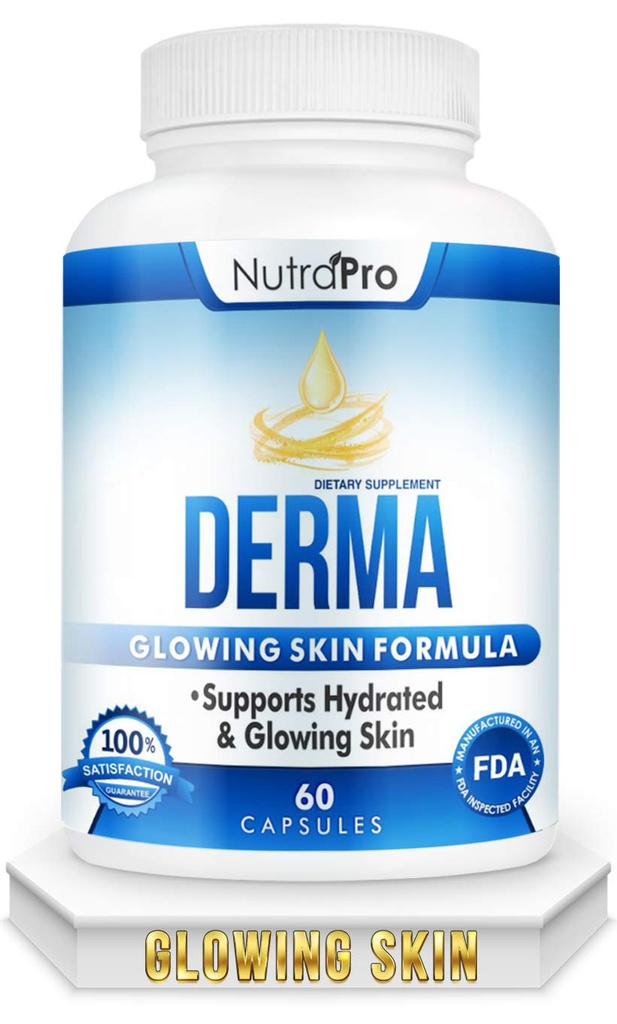 Complejo de Reparación Dermal para la piel hidráulica – Suplemento Anti-Aging con Fitoceramides " Ácido Lipoico alfa. Resultados rápidos Las píldoras de hidratación aumentan la suavidad & reduce las arrugas. 60 cápsulas líquidos
