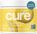 Cure Hydration ¦ Plant-Based Electrolyte Drink Mix ← No Añadido Sugar ← FSA-HSA ← Dehydration Relief Powder Hecho con Coconut Water