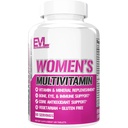Evlution Nutrition Women's Multivitamin - Full Spectrum Vitamins & Minerals, Immune Health, Vitamin C &amp; D, Iron, Zinc, Antioxidants & Bioflavonoids, Skin, Hair, Bone, Eye Health, 120 Tablets, 60 Days