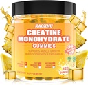 Cretina Monohydrate Gummies 5600mg para Hombres &amp; Mujeres, 120 CT Chewable Creatine Gummies para Muscle Support, Energy Boost, 5.6g de Creatine Monohydrate por Serving - Sugar Free, Vegan (Pineapple Flavor)