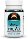 Fuente Naturales Ácido Lipoico Alfa apoya el metabolismo del azúcar saludable, función del hígado & generación de energía* - 100 mg - 120 tabletas
