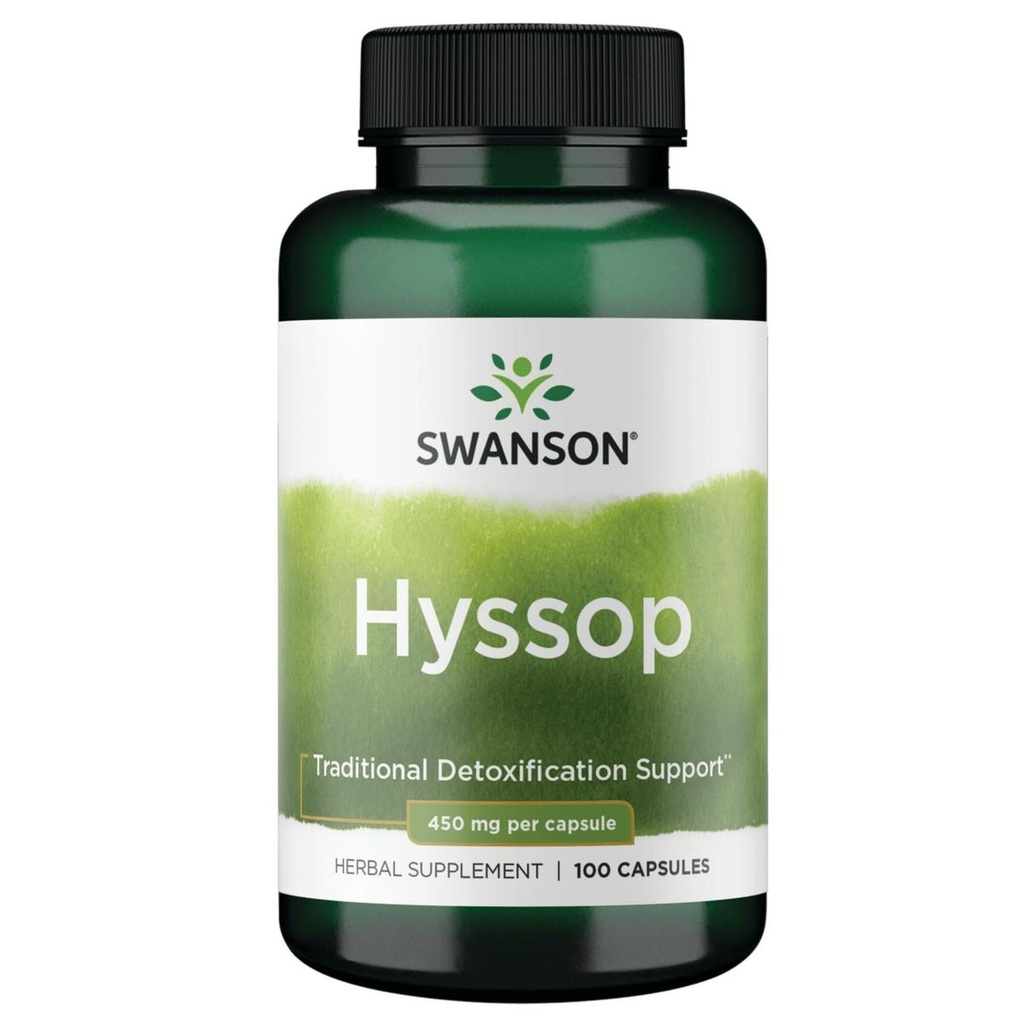 Swanson Hyssop 450 Milligrams 100 cápsulas