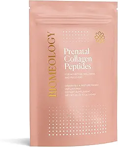 Prenatal Collagen Peptides - Grass-Fed Collagen Protein, with Glycine " Amino Acids for Pregnancy " Postpartum - Help Digestion, Immune Health, Pelvic Floor, " Postpartum Recovery (16 oz.)
