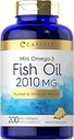 Carlyle Mini Fish Oil Softgels  2010 mg ← 200 Omega-3 Píldoras Silencio con EPA &amp; DHA ← No Gluten Suplemento gratuito