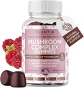 Mushroom Gummies Suplemento Premium [10 Mushroom Complex Extract] Delicious & Fast Acting Lion’s Mane, Reishi, Shiitake Nootropic Brain Support, Immune Support, Mood & Relaxation, 60 Chews