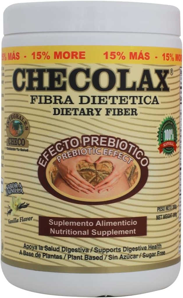 Nuestros Alivios de Fibra Dietarios Estreñimiento Naturalmente, Soporta la Regularidad, Alivio de Bloating " Salud de Gut, Libre de Azúcar, No-GMO, Funda de Fibra Esencial, Vainilla (10,5 oz)