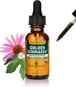 Herb Pharm Certified Organic Golden Echinacea Líquido Extracto para Immune System Support - 1 onza (DGOLDEN01)