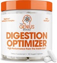 El Genius Brand Genius Digestion Optimizer - Suplemento Digestivo para Gut Health & Immune Support - No Proprietary Blends - Vegan, No Gluten-Free - 135 Veggie Capsules
