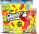 GHOST Hydration Packets, Sour Patch Kids Redberry, 24 Sticks, Electrolyte Powder - Suplemento mix con Magnesio, Potasio, Calcio, Vitamina C - Vegan, Libre de Soy, Azúcar &amp; Gluten