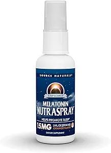 Source Naturals Melatonin - NutraSpray -Orange Flavored - 1.5 mg - 2 Fluid oz