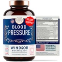 Suplemento de soporte de presión sanguínea - Té verde, Hibiscus, Hawthorn, Ajo - Vitamina de presión sanguínea, Mineral y Naturales Activados - 3 Mes de suministro, 90 cápsulas