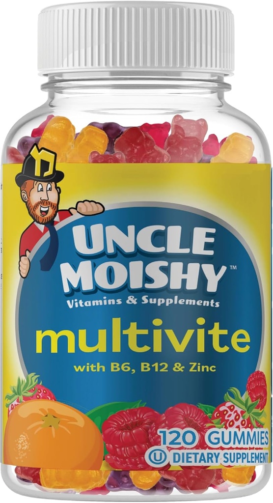 Tío Moishy Childrens Multi-Vitamin Mineral Jellies with Choline - 120 Jellies