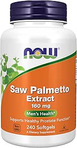AHORA Suplementos de alimentos, Extracto Saw Palmetto (Serenoa repens) 160 mg, Salud de los hombres*, 240 Softgels