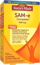 Nature Made SAM-e Complete 400 mg, Suplemento dietético para el soporte de orina, 36 Tabletas, 36 Day Supply