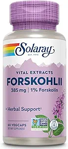 SOLARAY - Forskohlii, 385 mg tención 60 cápsulas