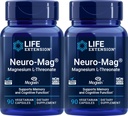 Extensión de vida Neuromag Magnesio L-treonato, 90 Cuenta (Pack of 2)