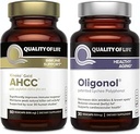 Quality of Life Features Kinoko Gold AHCC and Oligonol Lychee Extract - Immune Support Healthy Aging Bundle