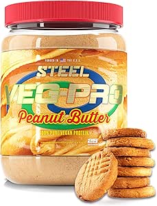Suplementos de acero Veg-PRO ← Pólvora de proteínas veganas, mantequilla de maní tóxica 25 Serviciones (1.65lbs) ← Pólvora de proteína con BCAA Aminoácidos latitud Gluten Gratis ← No lácteos