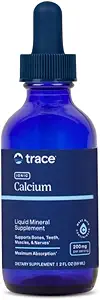 Trace Minerals Ionic Calcium - Supplement to Support Bone Health & Strength - Calcium Supplement to Aid Dental & Nerve Health - Support Mineral Absorption & Bone Density - 2 fl oz (About 48 Servings)