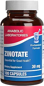 Chelated Zinc Picolinate 30mg - Clínicamente Formulado Suplemento Zinc de alta potencia para Hombres de Esquí Saludable &amp; Sistema de Soporte - Vegan Non-GMO & Easy to Swallow - 100 Servings
