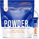 LYTE BALANCE Powder 32 Double Strength Packets, Naturally Salty Electrolyte Drink Mix w/Sodium, Potassium &amp; Magnesium ← Daily Hydration, Muscle Recovery, Immune Support ← Keto, Paleo, No Sugar