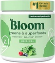 Bloom Nutrition Superfood Greens Powder, Enzymes Digestivos con Probióticos y Prebióticos, Gut Health, Bloating Relief for Women, Chlorella, Green Juice Mix with Beet Root Powder, 30 SVG, Original