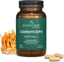 Prominent Nutrition Cordyceps Supplement - Promotes Vitality - 1000 mg, 60 Conteo