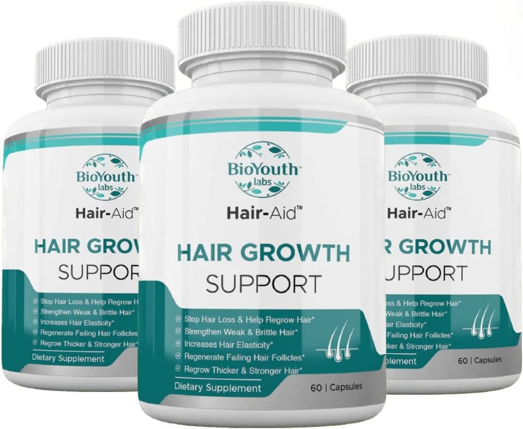 Labs Hair Growth Vitamins Supplement for Thicker Hair Growth,180 Capsules - Nutritious Blend of Vitamin E, Raspberry Ketone, Iron & Saw Palmetto to Minimize Hair Loss for Both Women &amp; Men.
