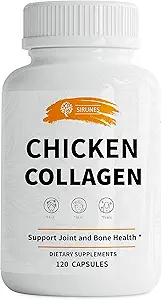 Cápsulas de colágeno SIRUNES - Suplemento Nutricional Tipo II Collagen para el Soporte Conjunto, Esquín &amp; Bone - Suplementos dietéticos antienvejecimiento con péptidos de colágeno hidrolizado - 120 Cápsulas