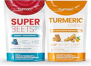 Humann SuperBeets Memory + Focus &amp; Turmeric Chews