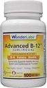 Wonder Laboratories Sublingual Vitamina B12 (1000 mcg), B6 (5mg), Folic Acid(400 mcg) & Biotin (25mcg) - Formulado con Metilcobalamina Vitamina B-12 (100 Tablets)