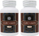 2-Pack Curcumin Longvida por Nutrivene (500 mg, 60 cápsulas)