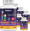 NuBest Tall 10+ Premium Bone Strength Fórmula, Inmunidad mejorada y salud general para la edad 10+ con Calcio, Vitamina D3, Vitamina K2, y Multivitamínicos