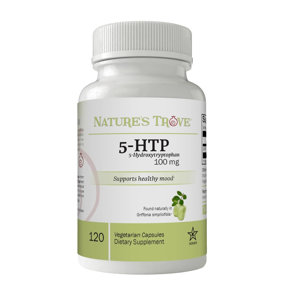 Nature's Trove 5-HTP 100mg 120 Vegetarian Capsules