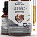 Zinc for Dogs - Dog Zinc Supplement - Helps to Support Healthy Skin, Coat, Immune Health &amp; More - Dog Zinc - Dog Skin and Coat Supplement - Skin and Coat Supplement for Dogs - 1 fl oz - Bacon Flavor