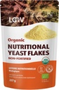 LOOV Orgánica No Fortificadas Flakes Nutricionales - Vegan, Gluten Libre, Noche Infortificado No-OMG - Buena Fuente de B-Vitamin Natural - No Añadido Sal o Azúcar - Bolsa Resealable, 8 onzas (227 gramos)